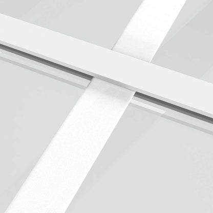 vidaXL Sliding Door ESG Glass and Aluminium 90x205 cm White