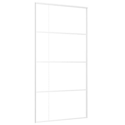 vidaXL Sliding Door ESG Glass and Aluminium 102.5x205 cm White