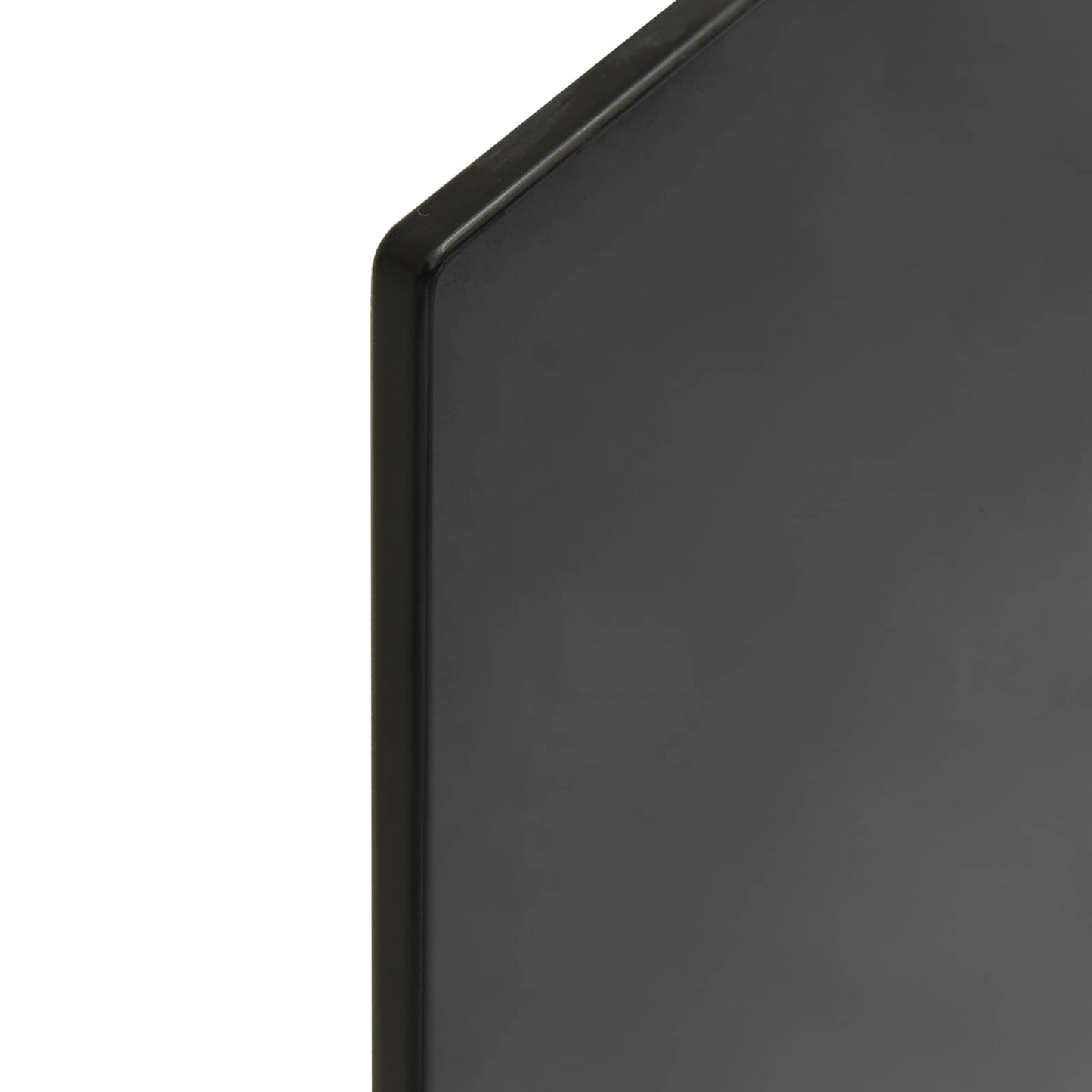 vidaXL Table Top 4 pcs Black Tempered Glass