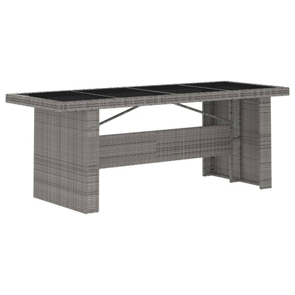vidaXL Garden Dining Set | Grey | PE rattan | Large | Garden Dining Set