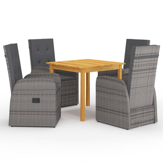 vidaXL Garden Dining Set | Grey
