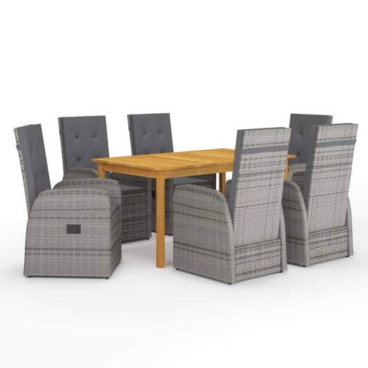 vidaXL Garden Dining Set | Grey