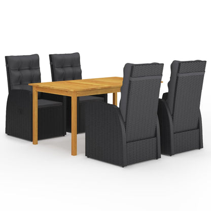 vidaXL Garden Dining Set | Black