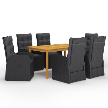 vidaXL Garden Dining Set | Black