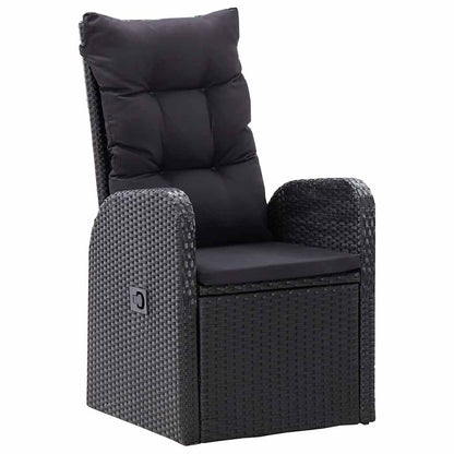 vidaXL Garden Dining Set | Black