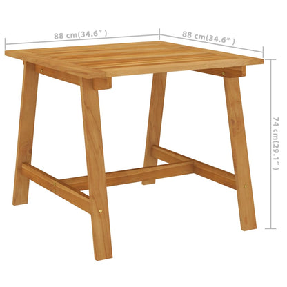vidaXL Garden Dining Set | Grey | Poly rattan and solid acacia wood | Medium