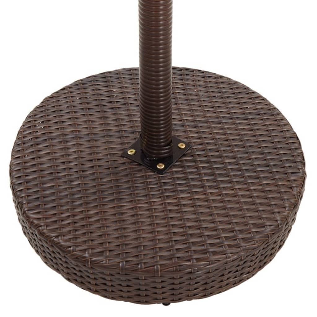 vidaXL Garden Bar Set | Brown, Cream White | PE rattan, Powder-Coated Steel