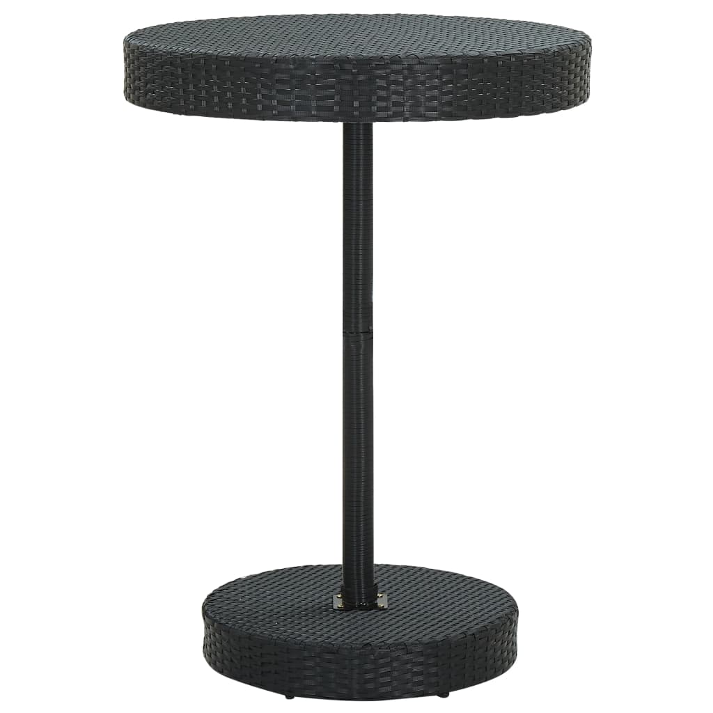 vidaXL Garden Bar Set | Black, Cream White | PE Rattan, Powder-Coated Steel