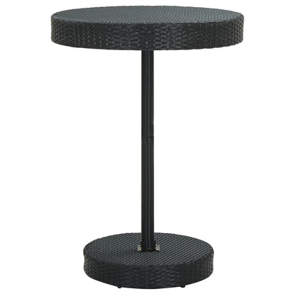 vidaXL Garden Bar Set | Black, Cream White | PE Rattan, Powder-Coated Steel