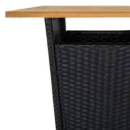 vidaXL Garden Bar Set | Black, Cream white