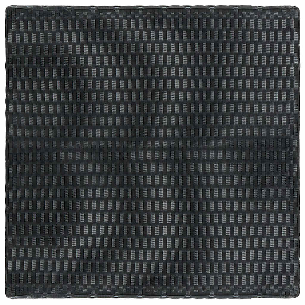 vidaXL 5 Piece Garden Bar Set with Cushions Poly Rattan Black