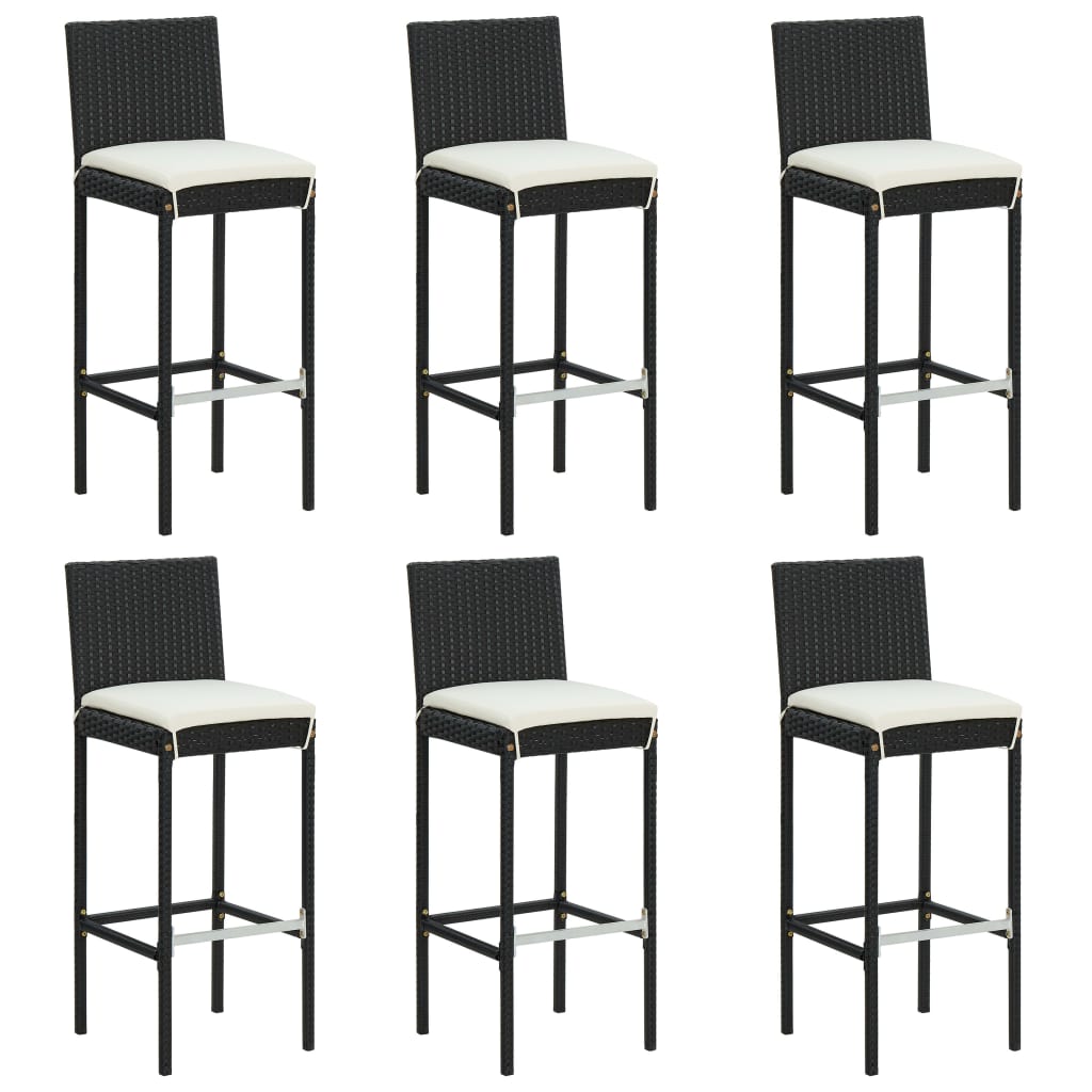 vidaXL Garden Bar Set | Black, Cream