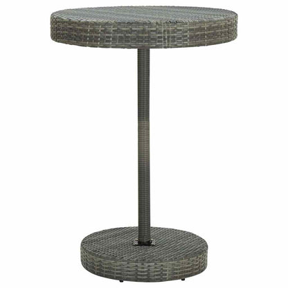 vidaXL 5 Piece Garden Bar Set with Cushions Poly Rattan Grey