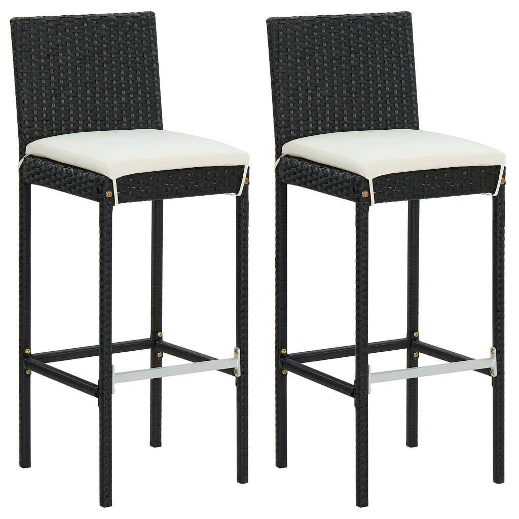 vidaXL Garden Bar Set | Black, Cream