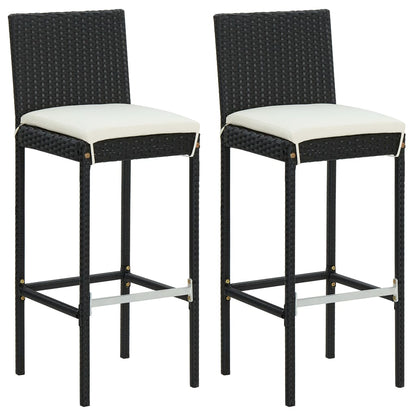 vidaXL Garden Bar Set | Black, Cream