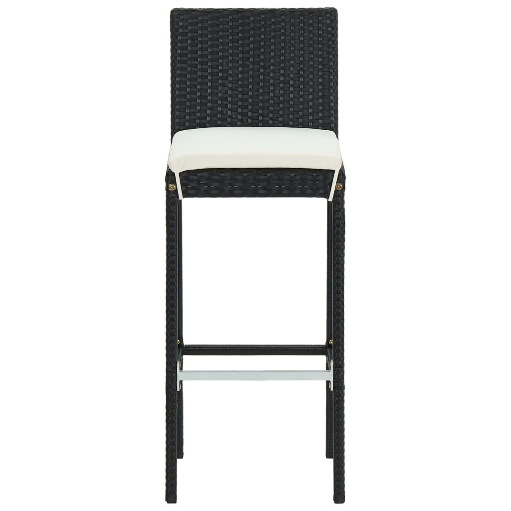 vidaXL Garden Bar Set | Black, Cream