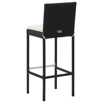 vidaXL Garden Bar Set | Black, Cream
