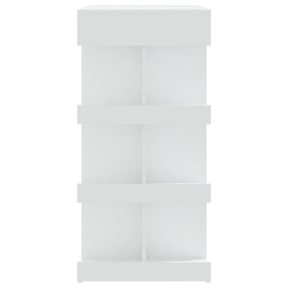 vidaXL Bar Table with Storage Rack White 100x50x101.5 cm Engineered Wood