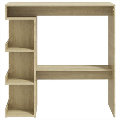 vidaXL Bar Table with Storage Rack Sonoma Oak 100x50x101.5 cm Engineered Wood