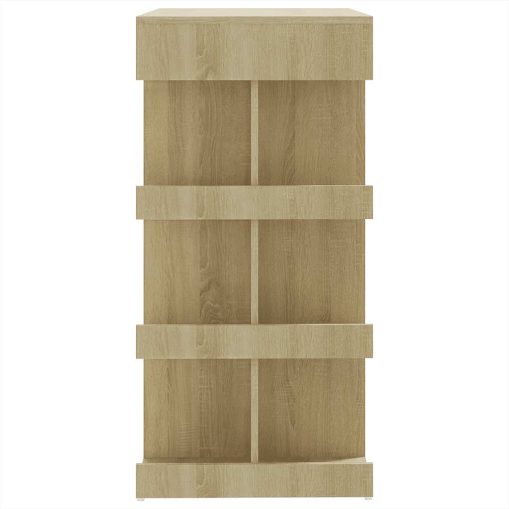 vidaXL Bar Table with Storage Rack Sonoma Oak 100x50x101.5 cm Engineered Wood
