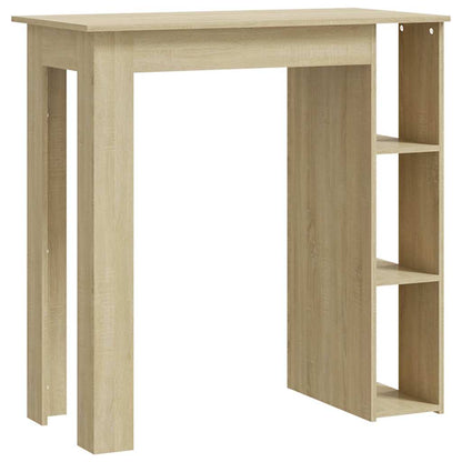 vidaXL Bar Table with Shelf Sonoma Oak 102x50x103,5 cm Engineered Wood