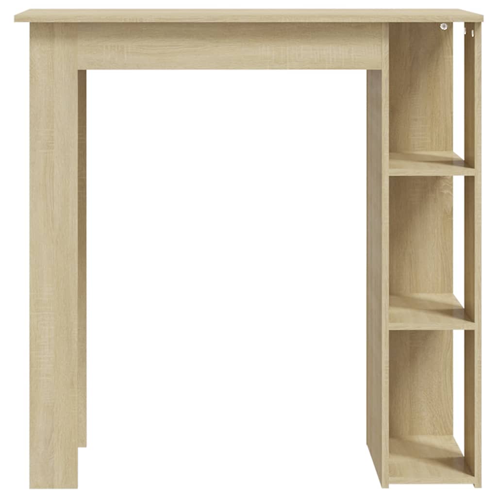 vidaXL Bar Table with Shelf Sonoma Oak 102x50x103,5 cm Engineered Wood