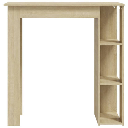 vidaXL Bar Table with Shelf Sonoma Oak 102x50x103,5 cm Engineered Wood