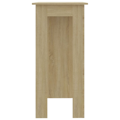 vidaXL Bar Table with Shelf Sonoma Oak 102x50x103.5 cm Engineered Wood