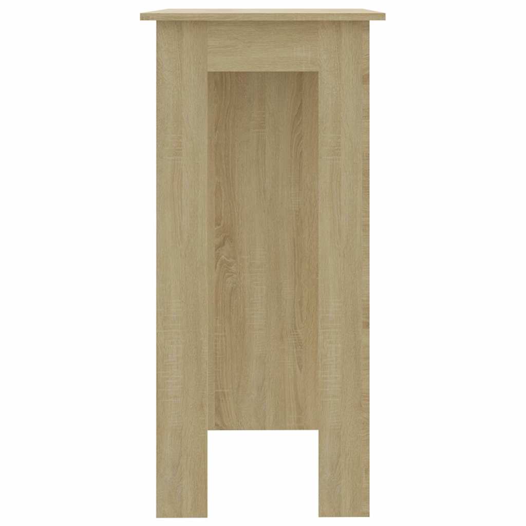 vidaXL Bar Table with Shelf Sonoma Oak 102x50x103,5 cm Engineered Wood