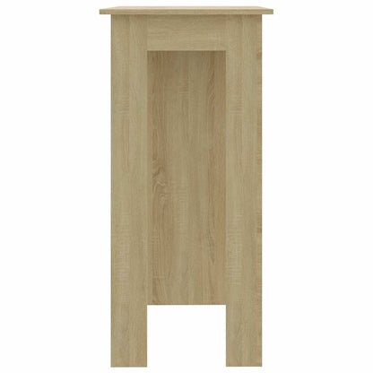 vidaXL Bar Table with Shelf Sonoma Oak 102x50x103,5 cm Engineered Wood