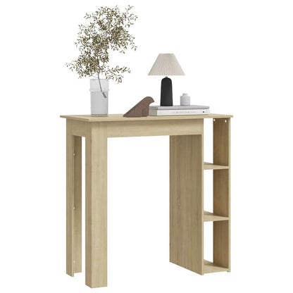 vidaXL Bar Table with Shelf Sonoma Oak 102x50x103,5 cm Engineered Wood
