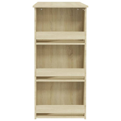 vidaXL Bar Table with Storage Rack Sonoma Oak 102x50x103.5cm Engineered Wood