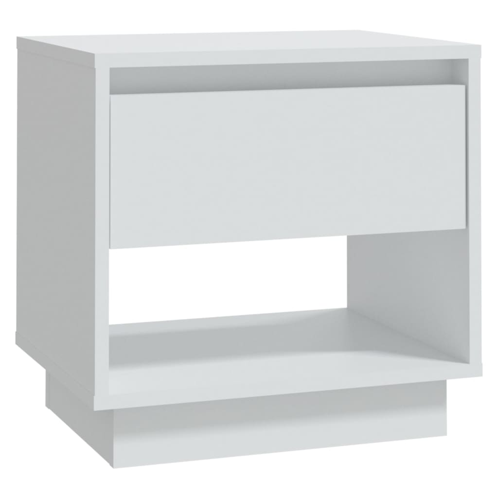 vidaXL Bedside Cabinet | White | Engineered Wood | 45 cm x 34 cm x 44 cm