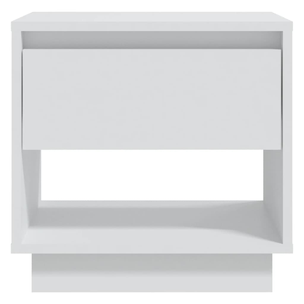 vidaXL Bedside Cabinet | White | Engineered Wood | 45 cm x 34 cm x 44 cm