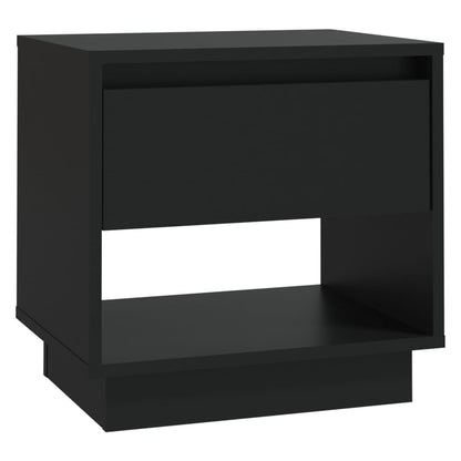 vidaXL Bedside Cabinet | Black | Engineered wood