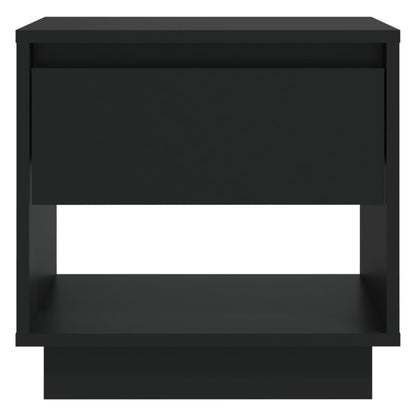 vidaXL Bedside Cabinet | Black | Engineered wood