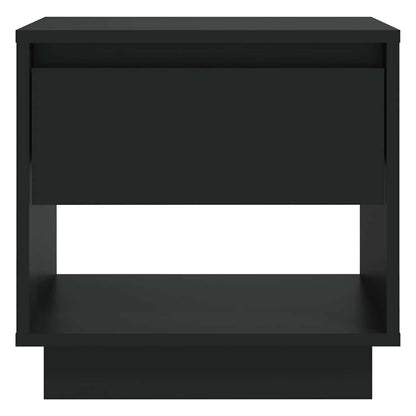vidaXL Bedside Cabinet Black 45x34x44 cm Engineered Wood