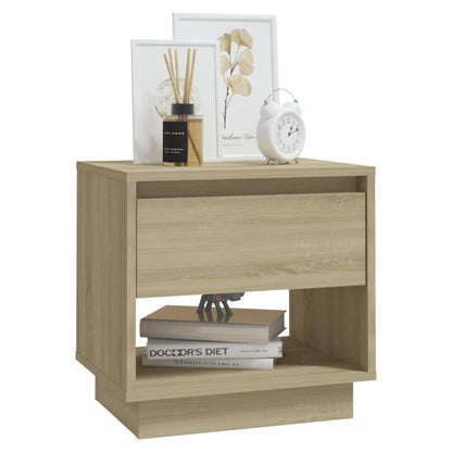 vidaXL Bedside Cabinet | Sonoma oak | Engineered wood | Bedside Cabinet