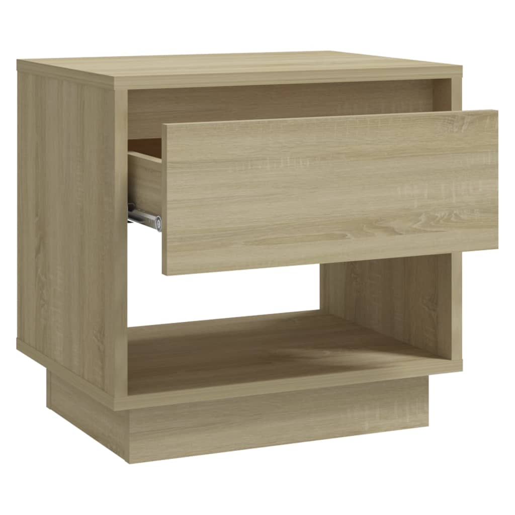 vidaXL Bedside Cabinet | Sonoma oak | Engineered wood | Bedside Cabinet