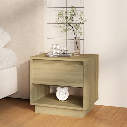 vidaXL Bedside Cabinet | Sonoma oak | Engineered wood | Bedside Cabinet