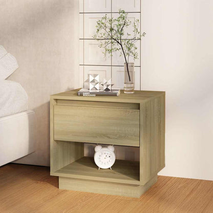 vidaXL Bedside Cabinets 2 pcs Sonoma Oak 45x34x44 cm Engineered Wood