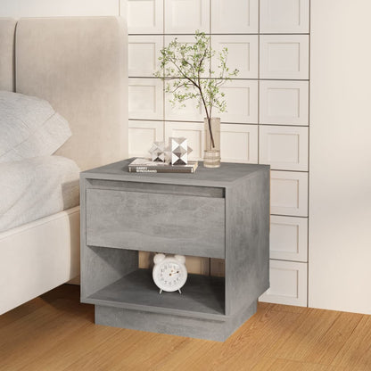 vidaXL Bedside Cabinets 2 pcs Concrete Grey 45x34x44 cm Engineered Wood
