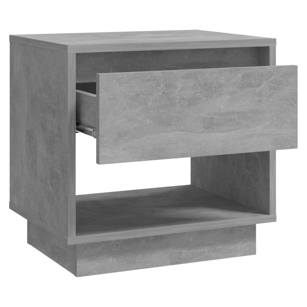 vidaXL Bedside Cabinets 2 pcs Concrete Grey 45x34x44 cm Engineered Wood