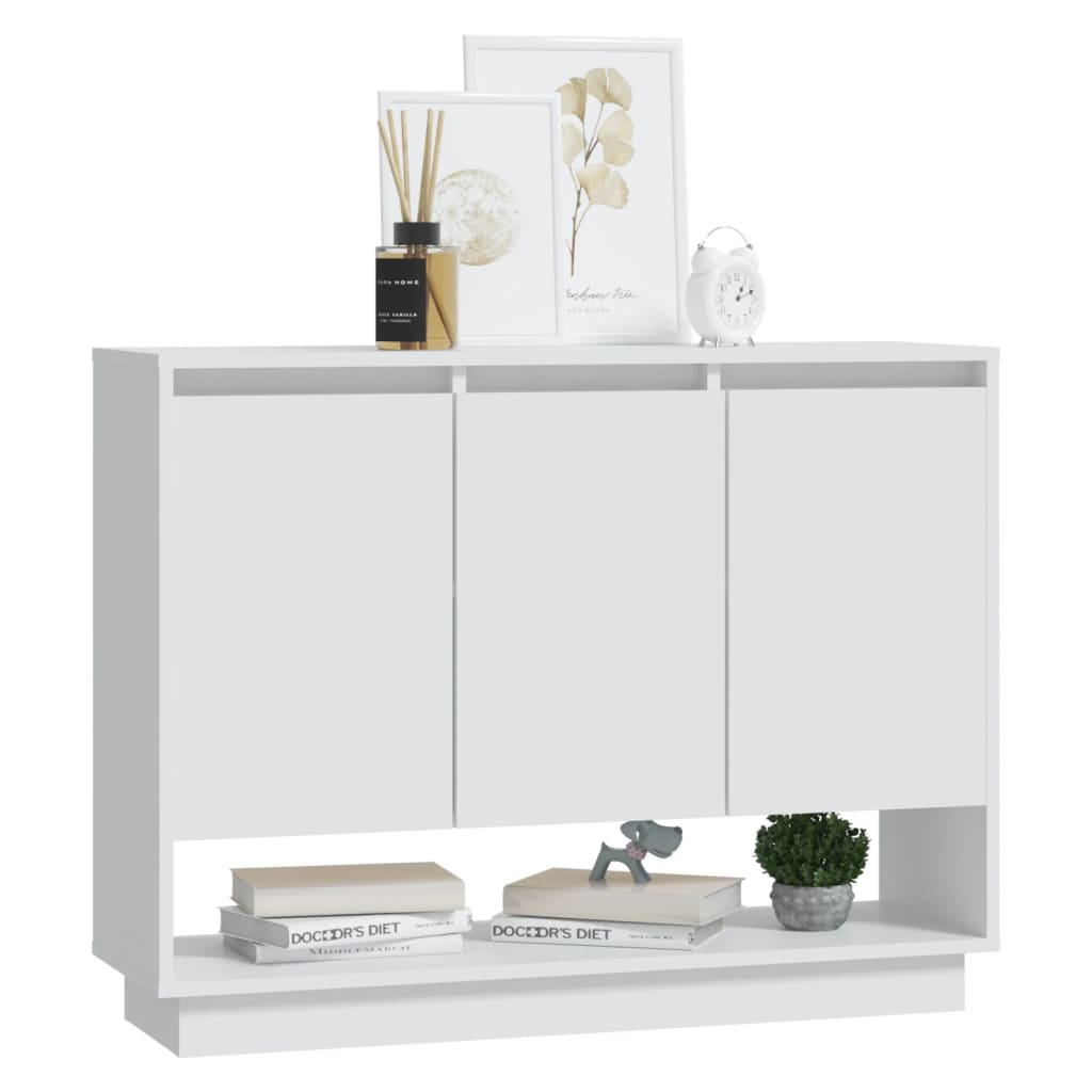 809530 vidaXL Sideboard White 97x31x75 cm Engineered Wood