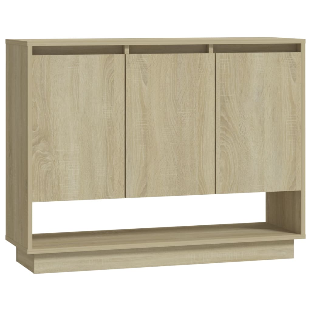 809533 vidaXL Sideboard Sonoma Oak 97x31x75 cm Engineered Wood