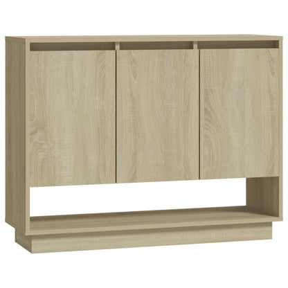809533 vidaXL Sideboard Sonoma Oak 97x31x75 cm Engineered Wood
