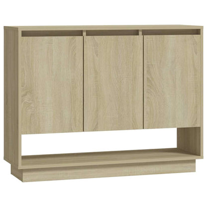 809533 vidaXL Sideboard Sonoma Oak 97x31x75 cm Engineered Wood