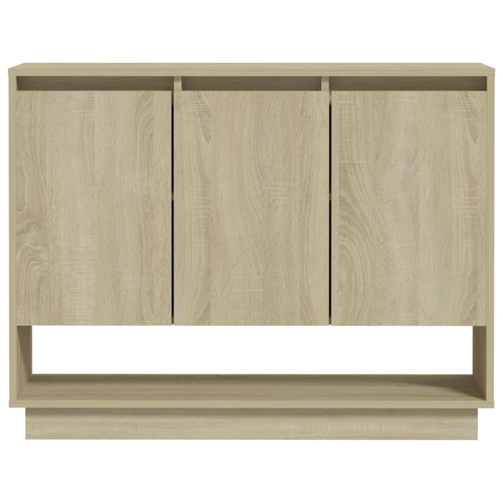 vidaXL Sideboard Sonoma Oak 97x31x75 cm Engineered Wood