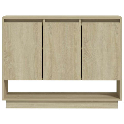 809533 vidaXL Sideboard Sonoma Oak 97x31x75 cm Engineered Wood