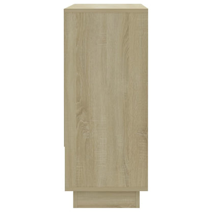 809533 vidaXL Sideboard Sonoma Oak 97x31x75 cm Engineered Wood